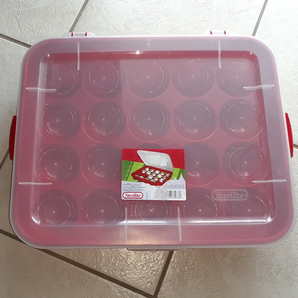 Storage Container Christmas Ornaments